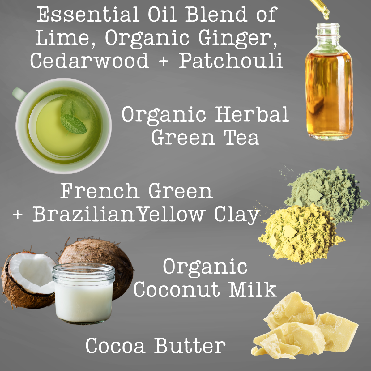 Ginger Lime Essential Oil featured beneficial soap ingredients