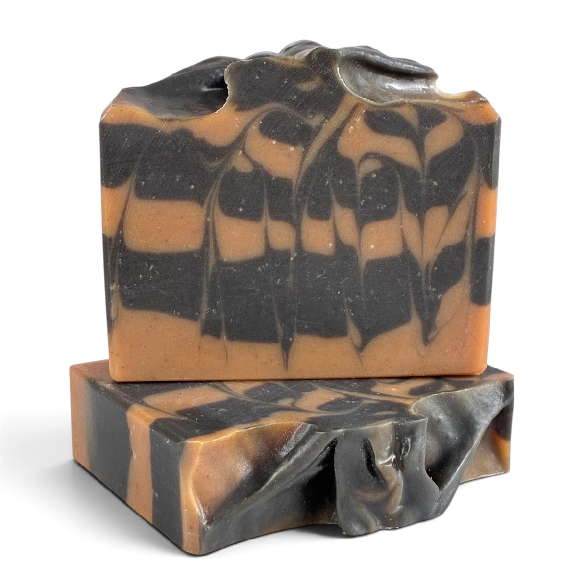 Pumpkin + Charcoal | Pumpkin Puree Coconut Milk Activated Charcoal Soap Bar